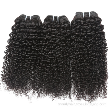 Free Sample Hair Bundle Raw Virgin Cuticle Aligned Hair,Human Hair Weave Bundle,Kinky Curl Human Hair Wig